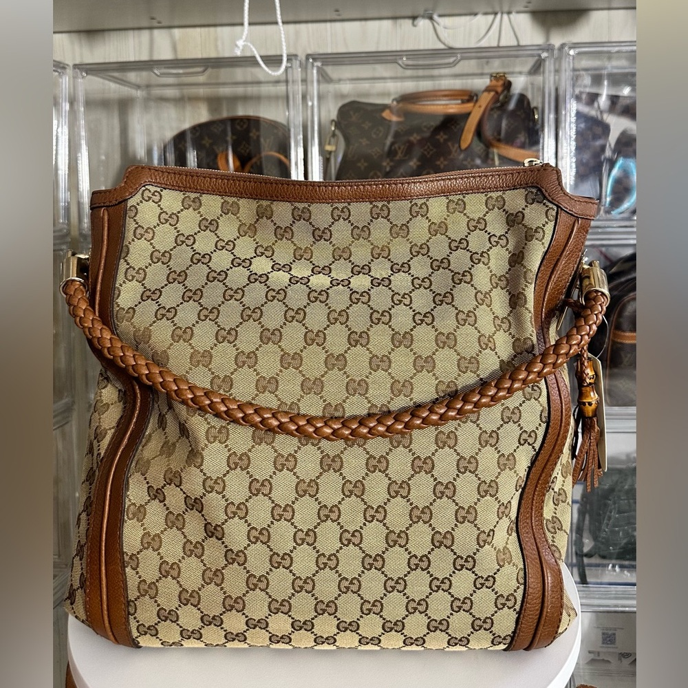 Gucci Brown and Tan Women's Bag free brand mew organizer.